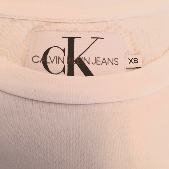 Calvin Klein Jeans White t-shirt Size XS - Picture 10 of 11